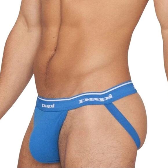 Papi Rib Jockstrap Blue XL Extra Large - Picture 9 of 9